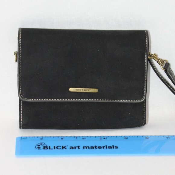 Nine West Black Suede Wristlet - Picture 1 of 15